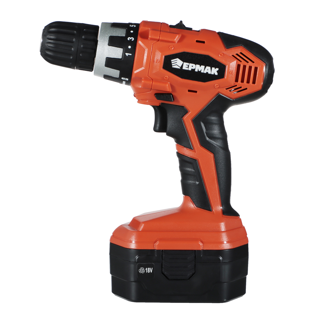 Дрель-шуруповерт Ермак ДША-18-2, 18В