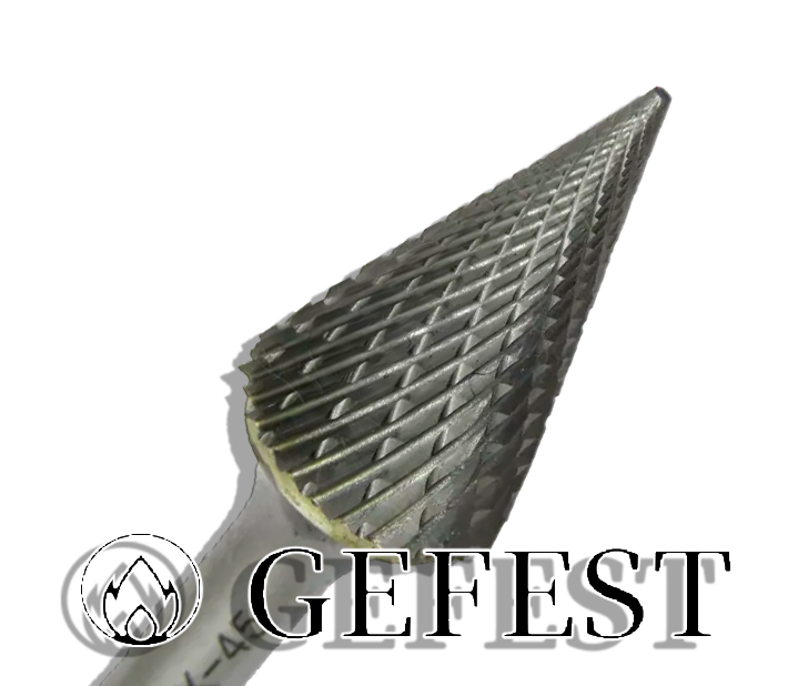 Борфреза J, K,М коническая ф12 тв.спл.имп